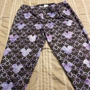 Disney Mickey purple ombré capris leggings